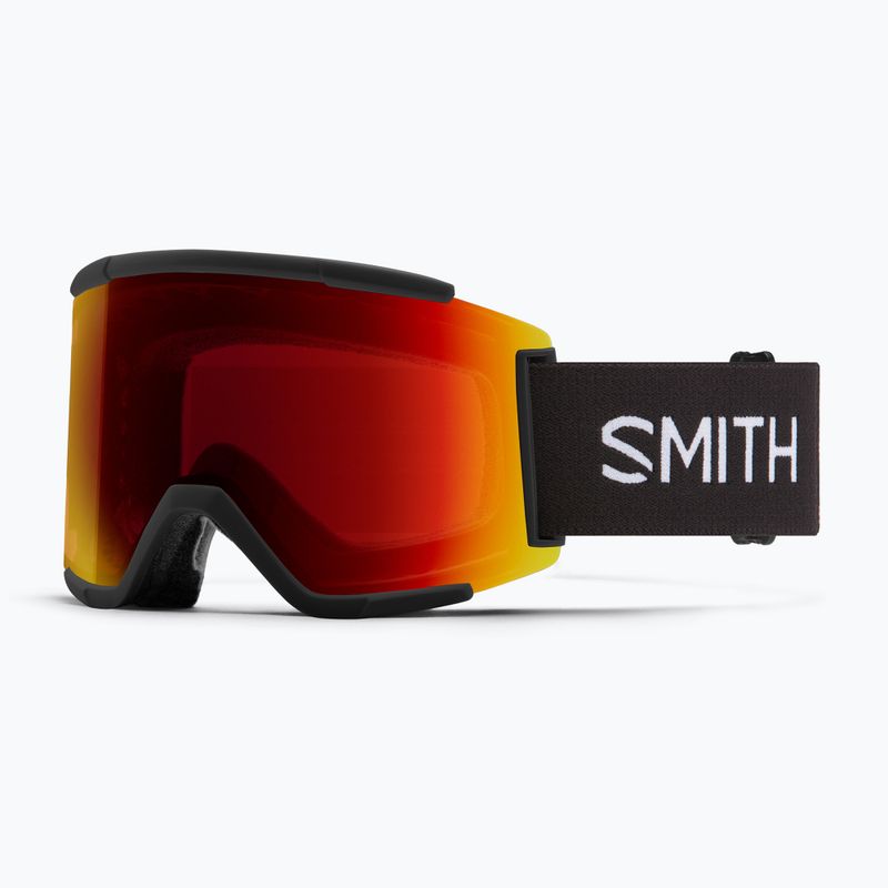 Skibrille Smith Squad XL black/chrp sun red mirror/chrp storm yellow flash