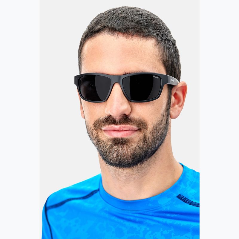 Polaroid PLD 7037/S mattschwarz/grau polarisierte Sonnenbrille 9
