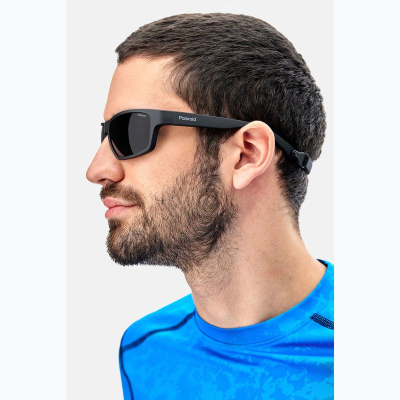 Polaroid PLD 7037/S mattschwarz/grau polarisierte Sonnenbrille 10