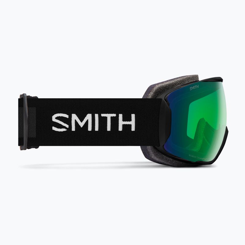 Smith Moment schwarz/chromapop everyday green mirror Skibrille 4