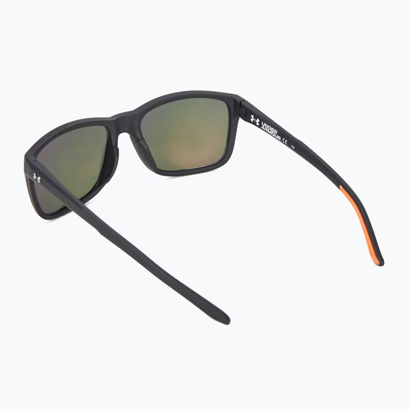 Herren-Sonnenbrille Under Armour 0005/S S3 mattschwarz gold/rot Multilayer 2