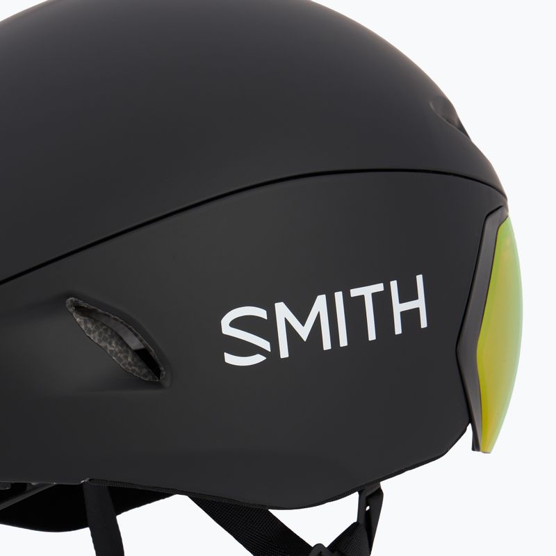 Smith Jetstream TT matt schwarz/chromapop rot Spiegel/klar Fahrradhelm 8
