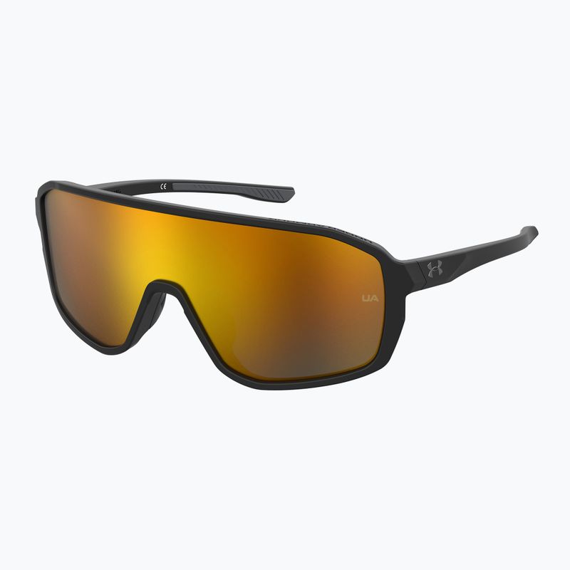 Herren Under Armour Gameday/G S3 mattschwarz/orange mehrschichtige oleophobe Sonnenbrille 2