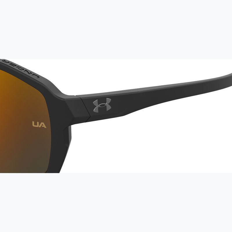 Herren Under Armour Gameday/G S3 mattschwarz/orange mehrschichtige oleophobe Sonnenbrille 7