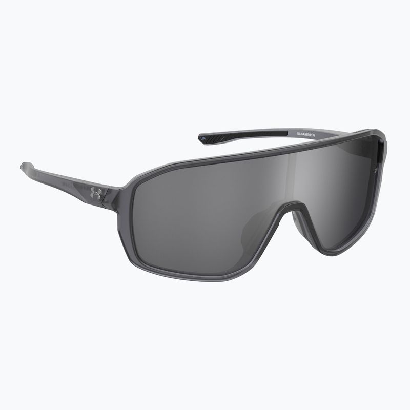Under Armour Gameday/G S3 kristallgrau/silberne oleophobe Herren-Sonnenbrille