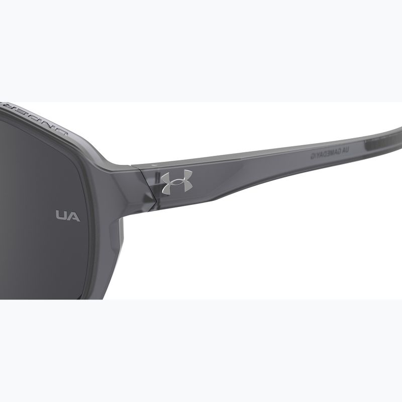 Under Armour Gameday/G S3 kristallgrau/silberne oleophobe Herren-Sonnenbrille 7