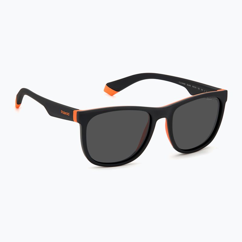 Polaroid PLD 8049/S schwarz orange/grau polarisierte Kindersonnenbrille
