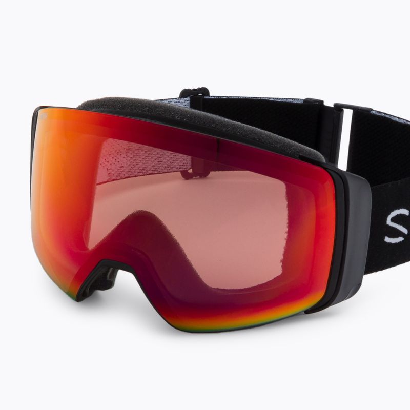 Skibrille Smith 4D Mag black/chromapop photochromic red mirror M732 5