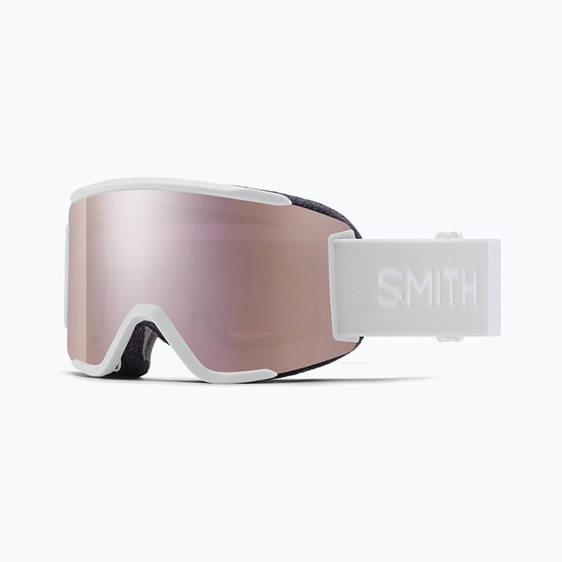 Skibrille Smith Squad S white vapor/chromapop everyday rose gold mirror M764 7