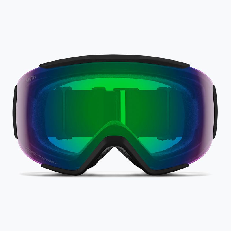 Skibrille Smith Sequence OTG S2 black/chromapop everyday green mirror 2