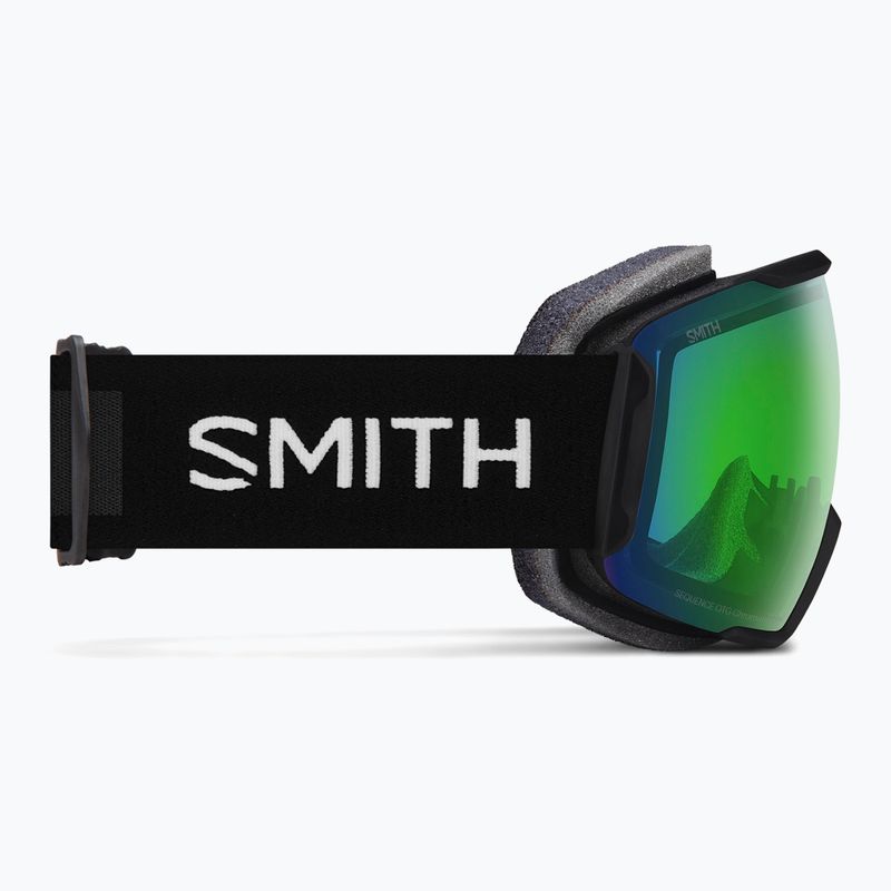 Skibrille Smith Sequence OTG S2 black/chromapop everyday green mirror 4