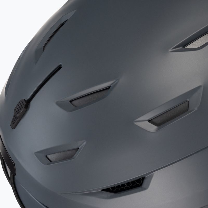 Skihelm Smith Level grau E629 8