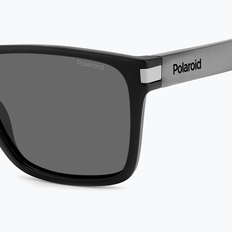 Polaroid PLD 2139/S mattschwarze grau/graue polarisierte Sonnenbrille 5