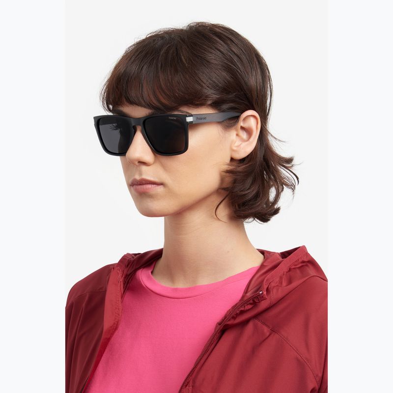 Polaroid PLD 2139/S mattschwarze grau/graue polarisierte Sonnenbrille 7