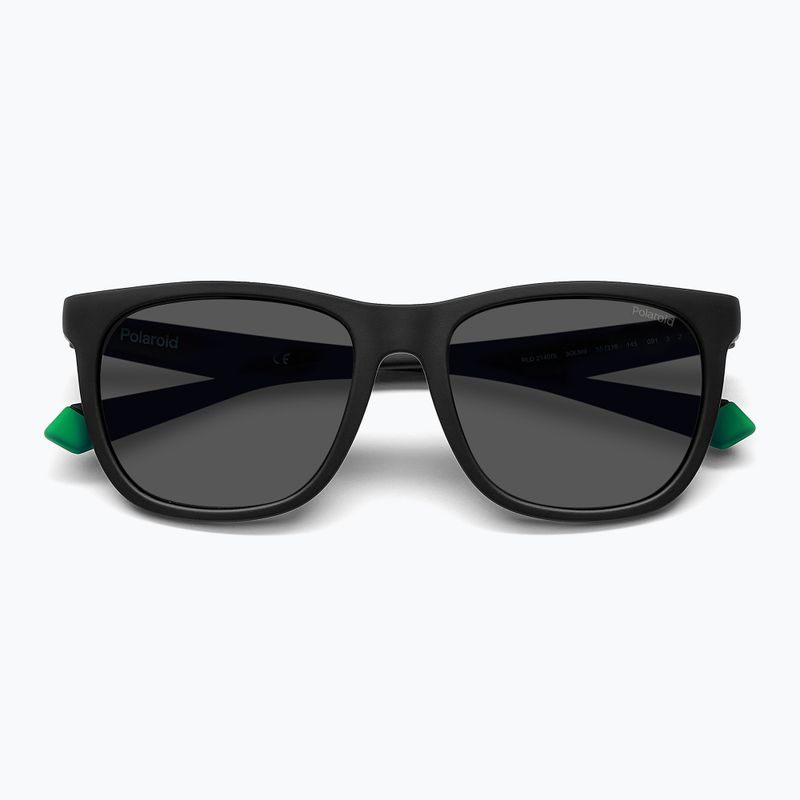 Polaroid PLD 2140/S mattschwarze grün/graue polarisierte Sonnenbrille 3