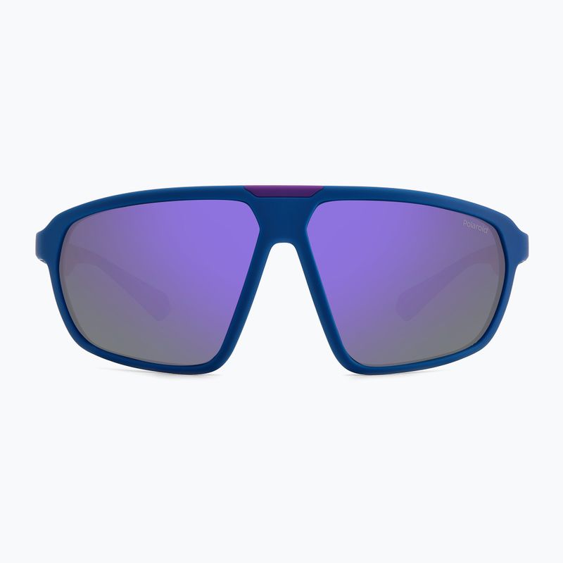 Polaroid PLD 2142/S halbmatt blau violett azur/violett verspiegelt polarisierte Sonnenbrille 3