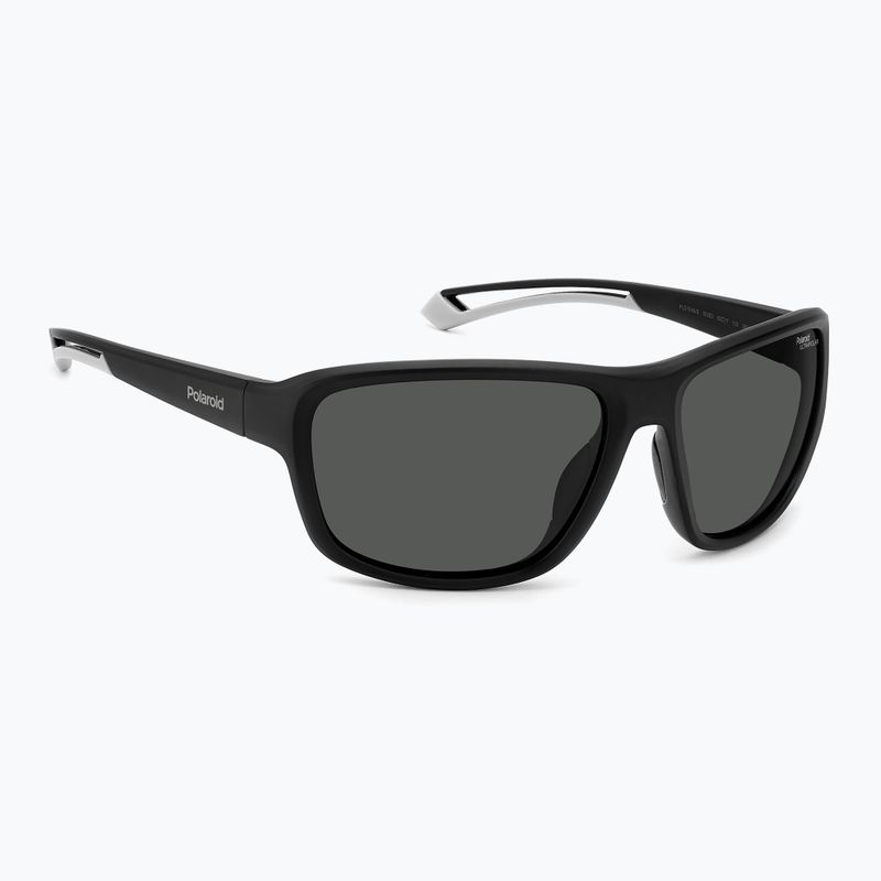 Polaroid PLD 7049/S mattschwarz/grau polarisierte Sonnenbrille mit hohem Kontrast