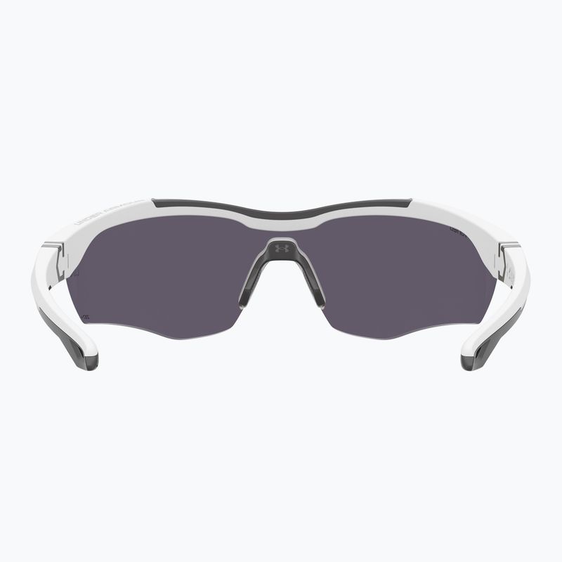 Herren Under Armour Yard Pro matte weiß/orange mehrschichtige oleophobe Sonnenbrille 4