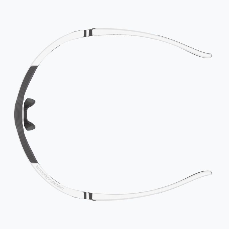 Herren Under Armour Yard Pro matte weiß/orange mehrschichtige oleophobe Sonnenbrille 5