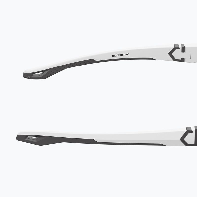 Herren Under Armour Yard Pro matte weiß/orange mehrschichtige oleophobe Sonnenbrille 8