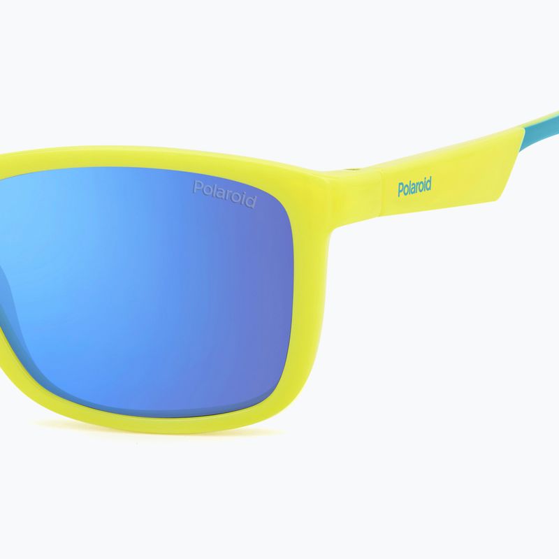 Polaroid PLD 8053/S mattgelb azur/blau verspiegelt polarisierte Kindersonnenbrille 5