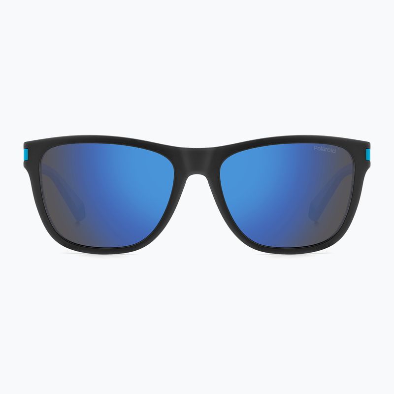 Polaroid PLD 2138/S mattschwarz blau/blau verspiegelt polarisierte Sonnenbrille 3