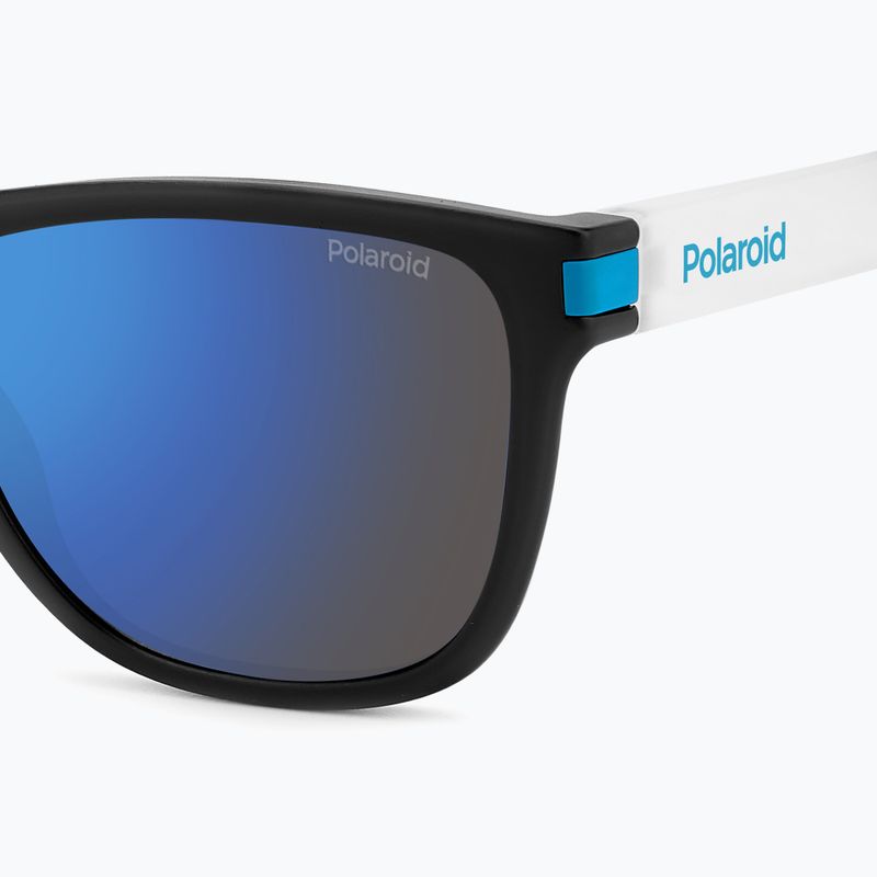 Polaroid PLD 2138/S mattschwarz blau/blau verspiegelt polarisierte Sonnenbrille 4