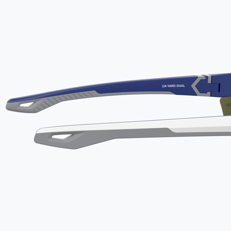 Unter Armour Yard Dual S3 matt weiß blau/blau mehrschichtige oleophobe Sonnenbrille 8