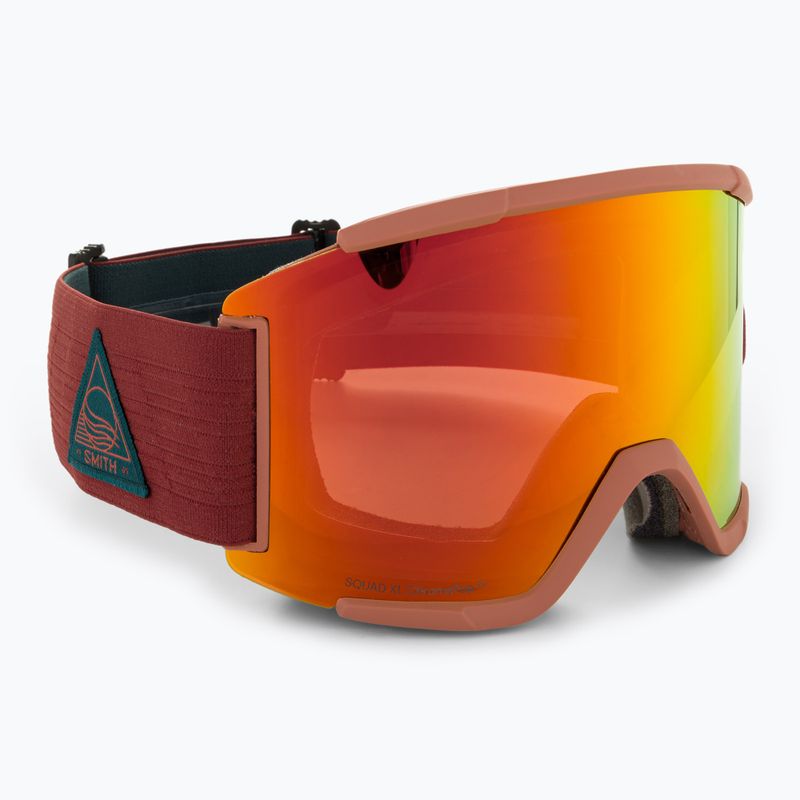 Smith Squad XL terra flow/alltäglich rot/sturmblau sensor Skibrille 2