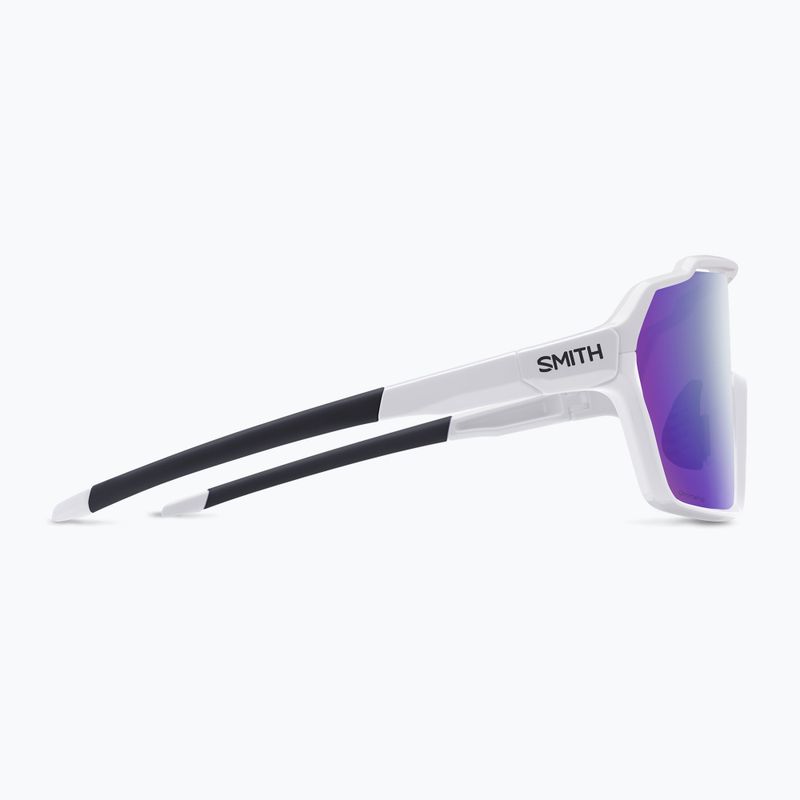 Smith Shift XL MAG weiß/chromapop violett verspiegelt/klar Sonnenbrille 3