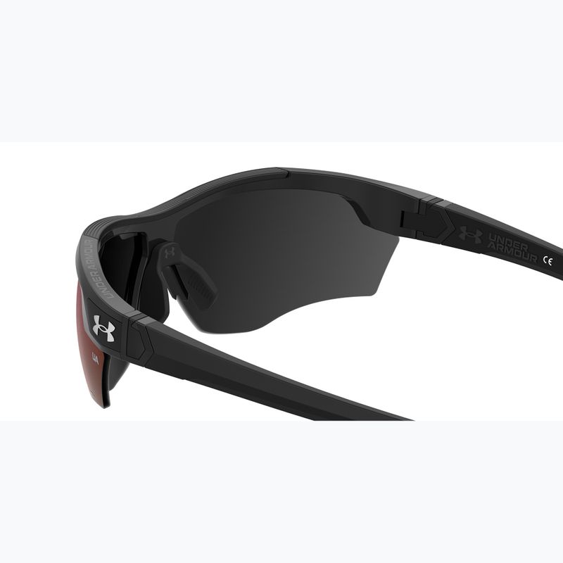 Under Armour Yard Dual S3 palladium schwarz/infrarot oleophobe Sonnenbrille 6