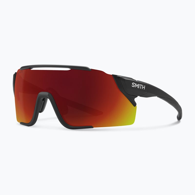 Sonnenbrille Smith Attack MAG MTB matte black/chromapop red mirror