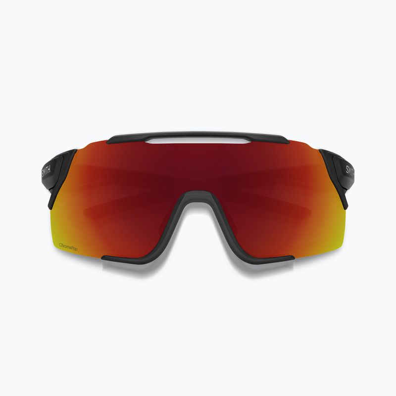 Sonnenbrille Smith Attack MAG MTB matte black/chromapop red mirror 2
