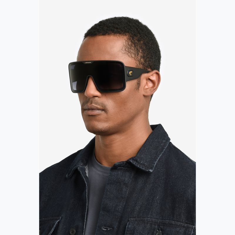 Carrera Flaglab 15 mattschwarz/dunkelgrau getönte Sonnenbrille 15