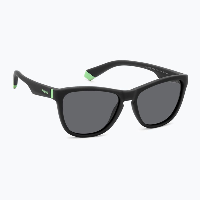 Polaroid PLD 8056/S mattschwarz/grau polarisierte Kindersonnenbrille