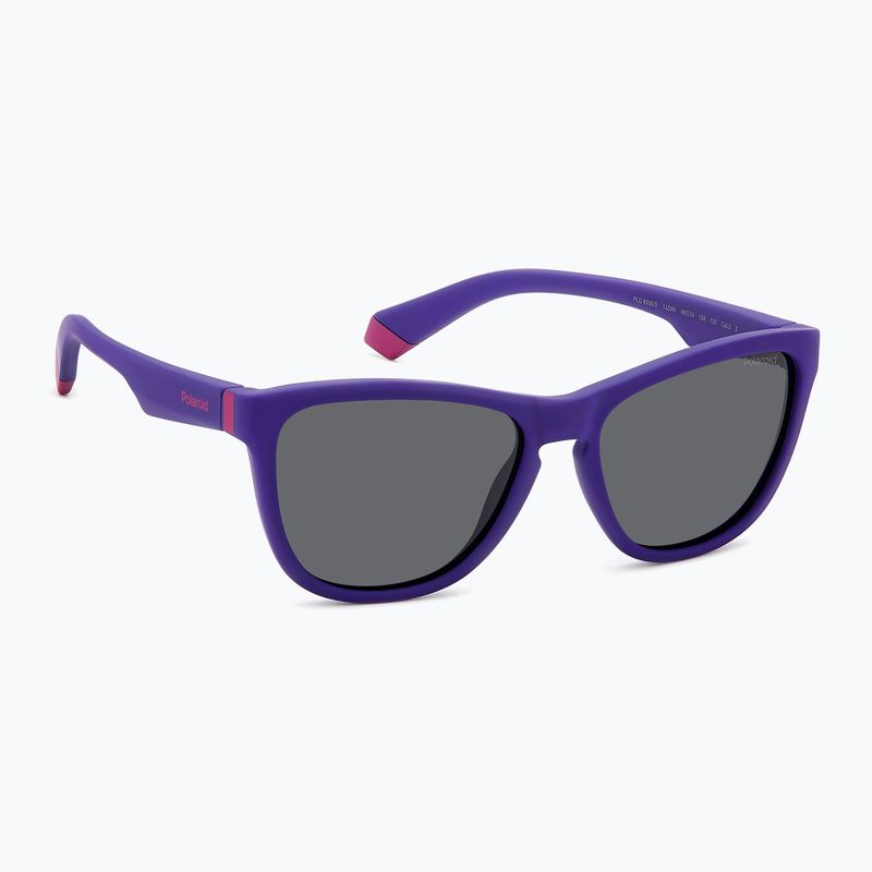 Polaroid PLD 8056/S matt violett/grau polarisierte Kindersonnenbrille