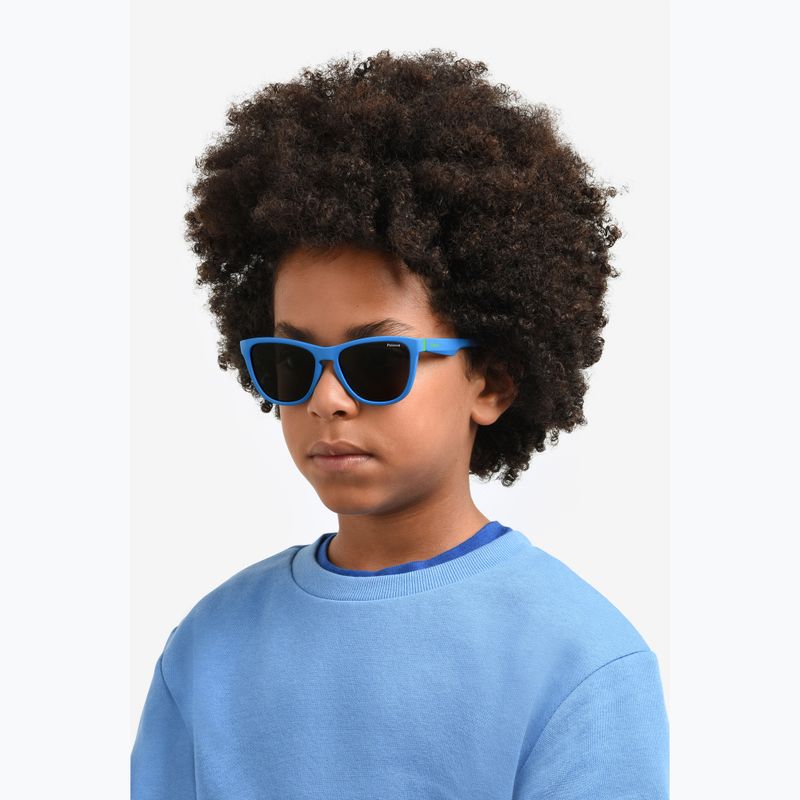Polaroid PLD 8056/S matt blau/grau polarisierte Kindersonnenbrille 7