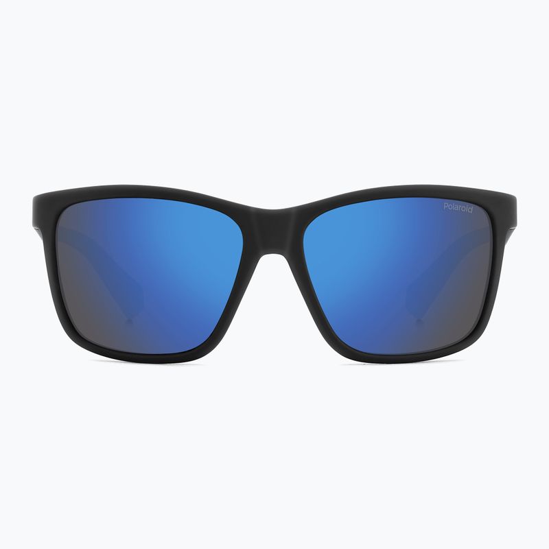 Polaroid PLD 8057/S mattschwarz/blau verspiegelt polarisierte Kindersonnenbrille 3