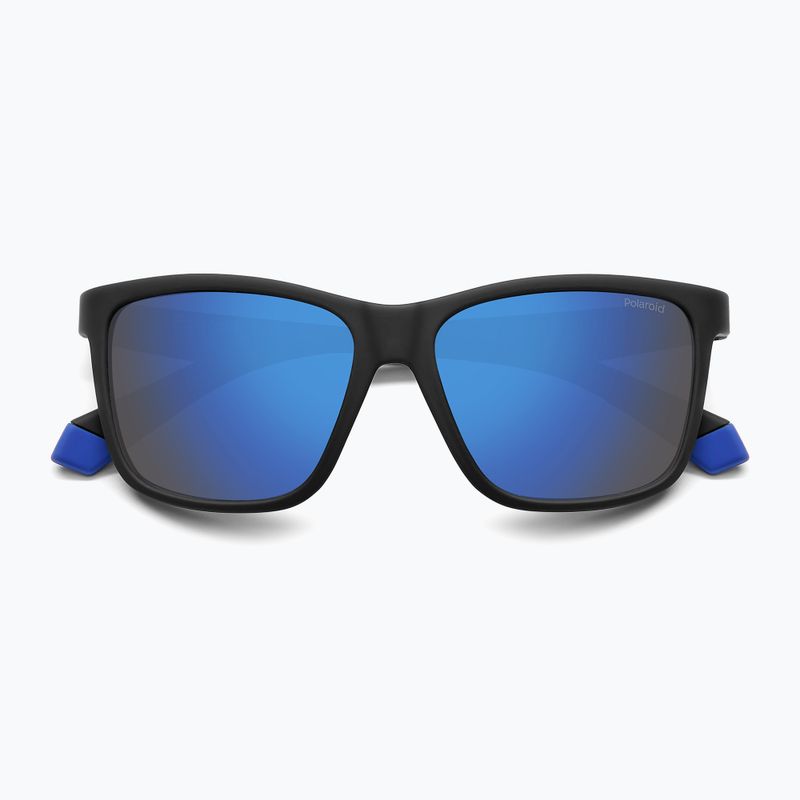 Polaroid PLD 8057/S mattschwarz/blau verspiegelt polarisierte Kindersonnenbrille 4