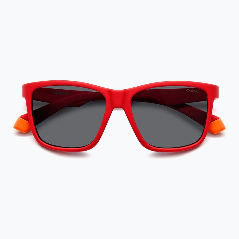 Polaroid PLD 8057/S matt rot/grau polarisierte Kindersonnenbrille 4