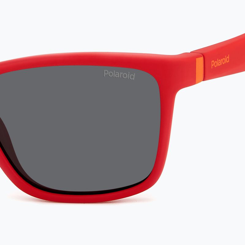 Polaroid PLD 8057/S matt rot/grau polarisierte Kindersonnenbrille 5