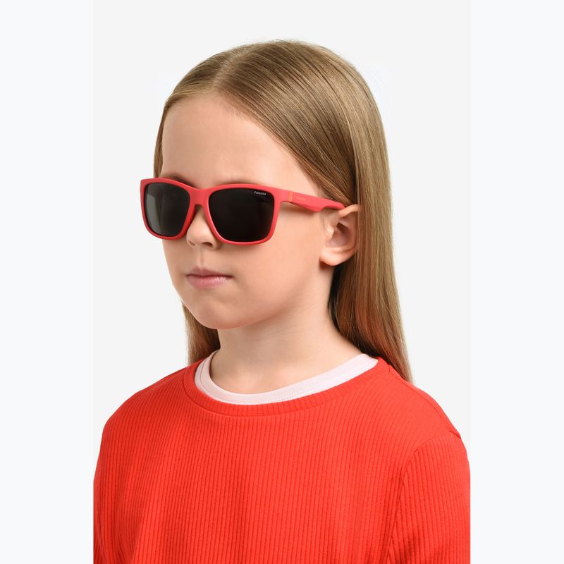 Polaroid PLD 8057/S matt rot/grau polarisierte Kindersonnenbrille 7