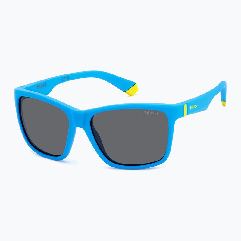 Polaroid PLD 8057/S matt blau/grau polarisierte Kindersonnenbrille 2