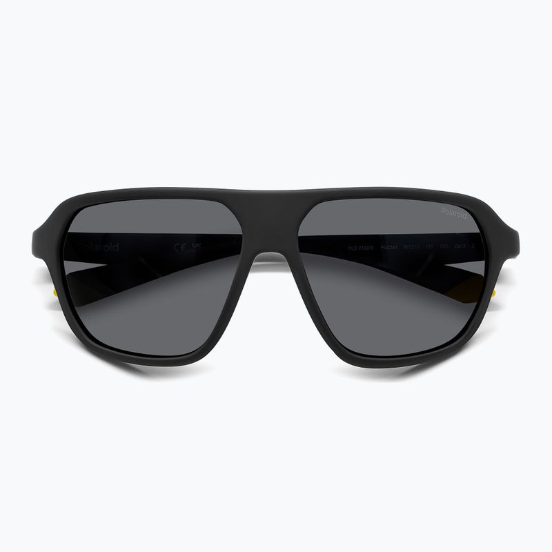 Polaroid PLD 2152/S mattschwarz gelb/grau polarisierte Sonnenbrille 3
