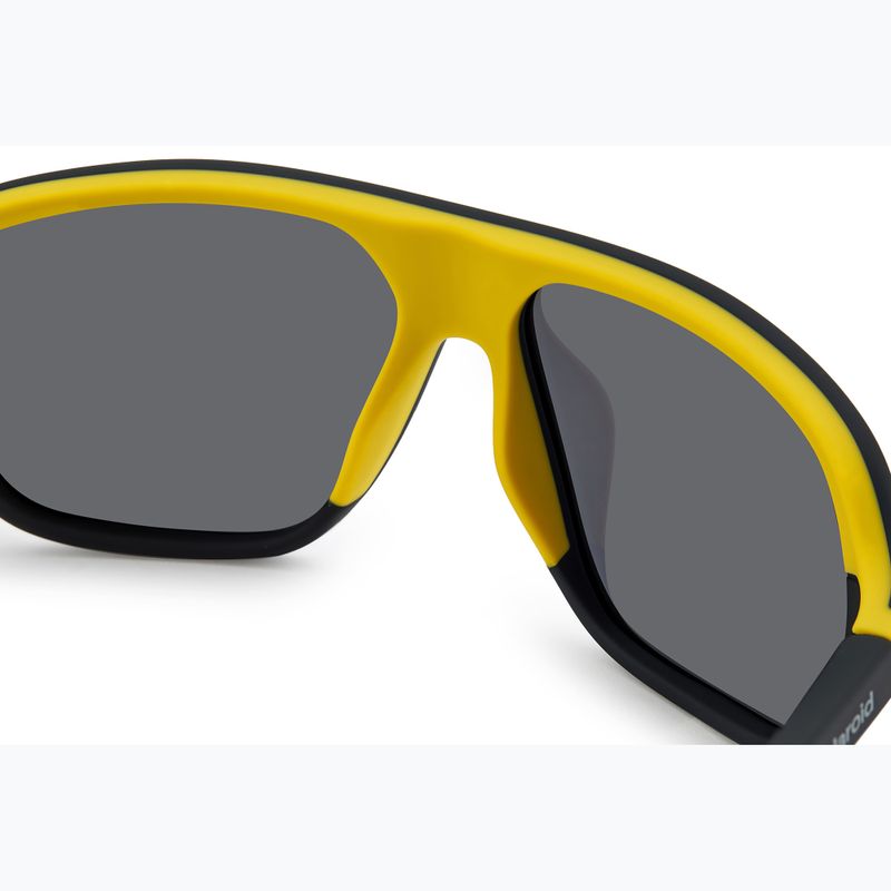 Polaroid PLD 2152/S mattschwarz gelb/grau polarisierte Sonnenbrille 4