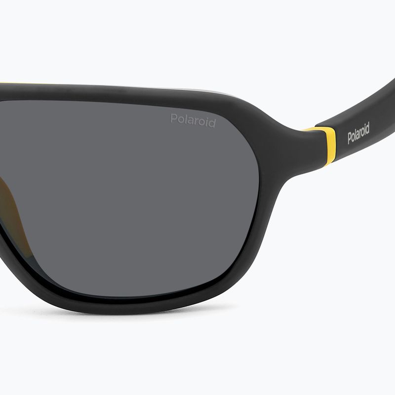 Polaroid PLD 2152/S mattschwarz gelb/grau polarisierte Sonnenbrille 5