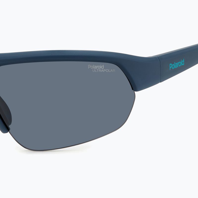 Polaroid PLD 7048/S matte blau/graue polarisierte Sonnenbrille mit hohem Kontrast 5