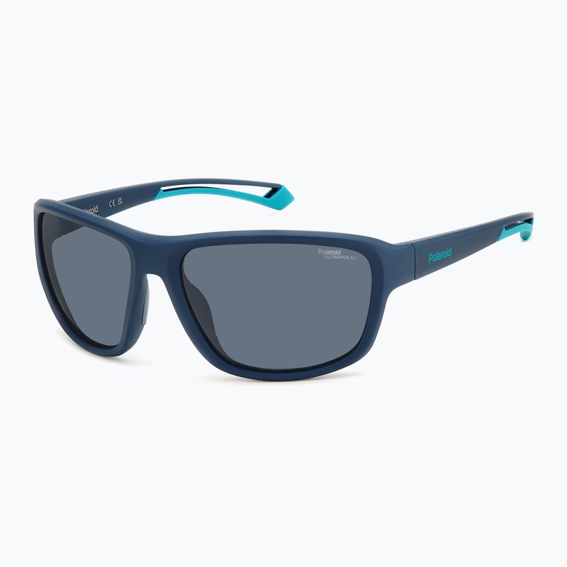 Polaroid PLD 7049/S blau azur/grau polarisierte Sonnenbrille mit hohem Kontrast 2