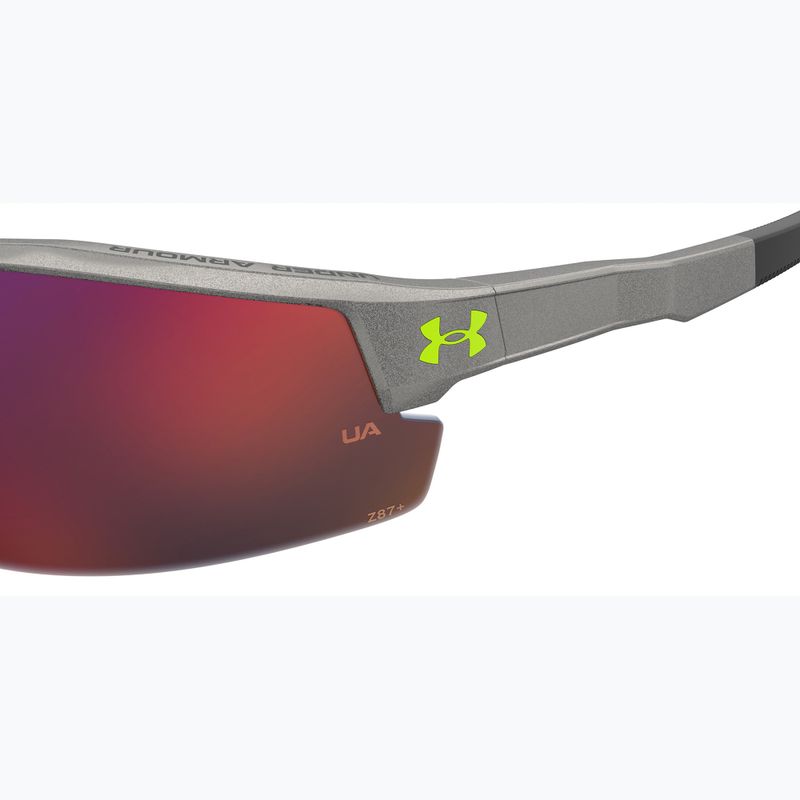Under Armour Skillz/G S3 metallisierte grau/infrarot oleophobe Herren-Sonnenbrille 7