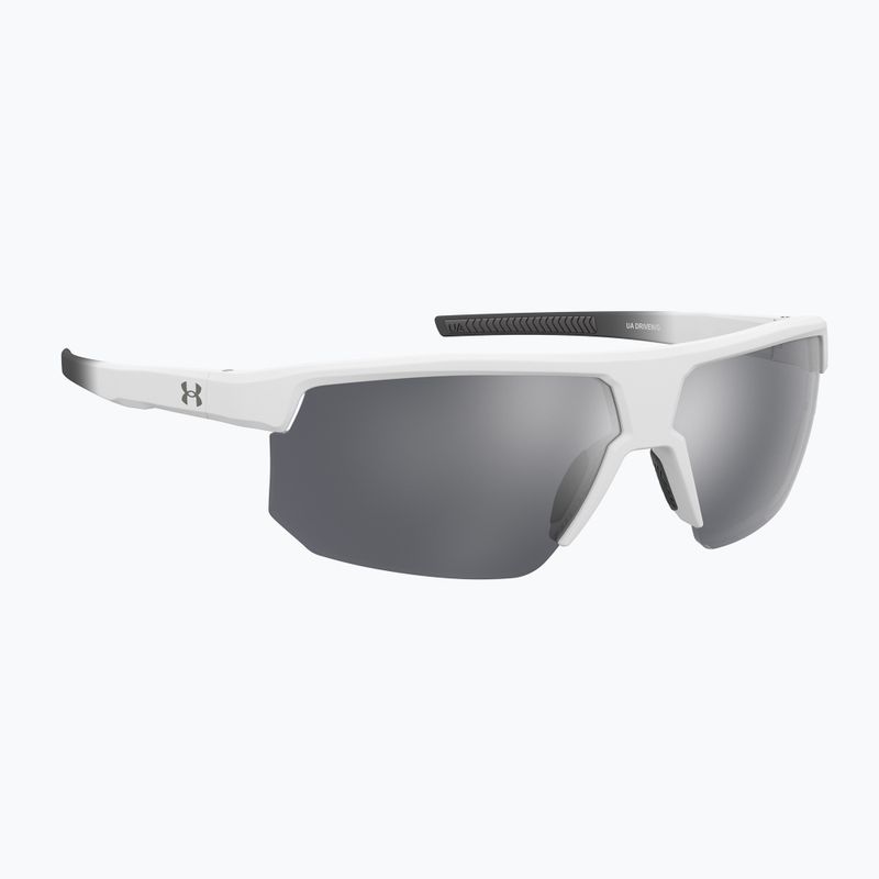 Under Armour Driven/G S3 weiß grau/silberne Spiegel Herren-Sonnenbrille
